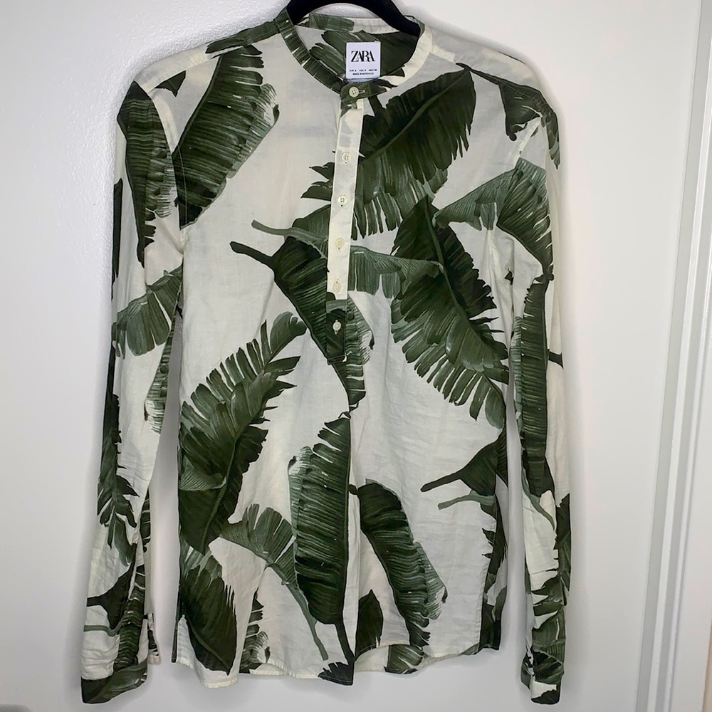 Zara Tropical print shirt